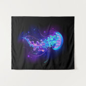 Tenture Jellyfish éclatante couleur (Devant (Horizontal))