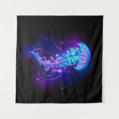 Tenture Jellyfish éclatante couleur (Devant (Horizontal))