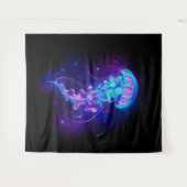 Tenture Jellyfish éclatante couleur (Devant (Horizontal))