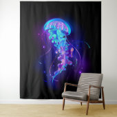 Tenture Jellyfish éclatante couleur (En situation)