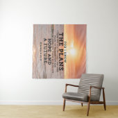 Tenture Jeremiah 29:11 Car je connais les Plans Sunrise (En situation (horizontale))