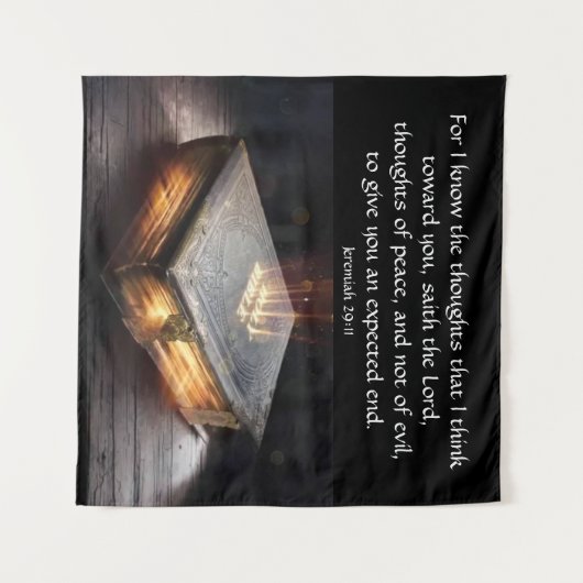 Tenture Jérémie 29:11 (Devant (Horizontal))