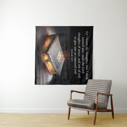 Tenture Jérémie 29:11 (En situation (horizontale))