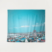 Tenture Jersey Shore Coastal Beach Art Tapestry (Devant (Horizontal))