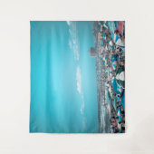 Tenture Jersey Shore Coastal Beach Art Tapestry (Devant)
