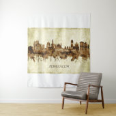 Tenture Jérusalem Israël Cityscape (En situation)