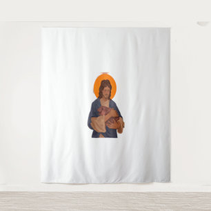 Tenture Jésus aime Moo Deng T-Shirt
