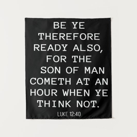 Tenture Jésus arrive bientôt - Apocalypse 17:14 Christian (Devant)