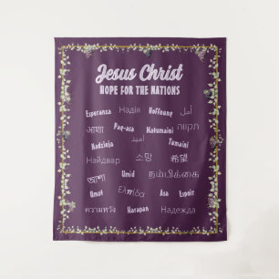 Tenture Jésus-Christ Espoir pour toutes les nations 8