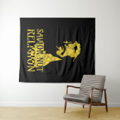 Tenture Jésus Christ - Sauveur Pas Religion (En situation (horizontale))