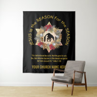 JÉSUS D'Or Noir EST LA RAISON DE Noël