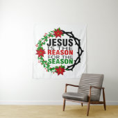 Tenture Jésus est la raison de la saison (En situation)