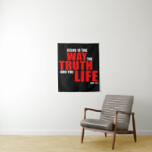 Tenture JÉSUS est la VÉRITÉ et la VIE - Jean 14 (En situation)