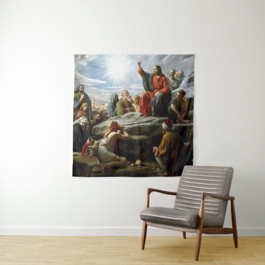 Tenture Jésus, Sermon sur la montagne, (En situation)