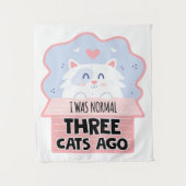 Tenture J'étais normal il y a trois chats (Devant)