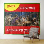 Tenture jeter une couverture en toison (En situation (horizontale))