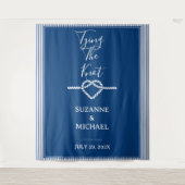 Tenture Jeu de jonction Nautique Marine Bleue Photo fond (Devant)