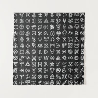 Jeu de symboles rune les lettres police. Ancien oc