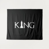 Tenture Jeu d'échecs King pièce Halloween Costume d'échecs (Devant (Horizontal))