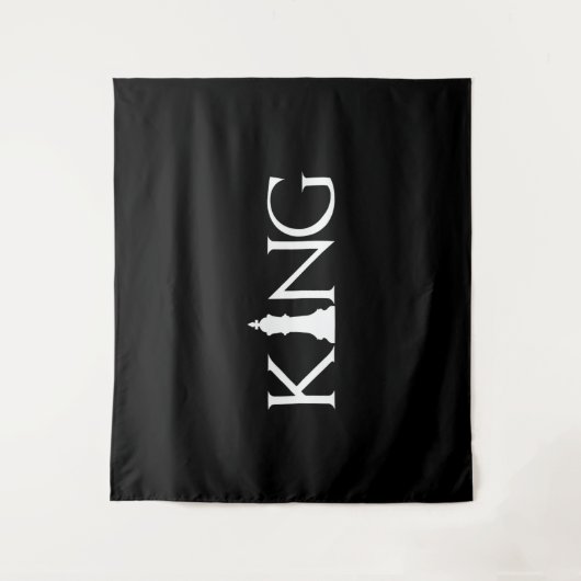 Tenture Jeu d'échecs King pièce Halloween Costume d'échecs (Devant)