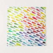 Tenture Jeu d'éclaboussures couleur aquarelle (Devant (Horizontal))