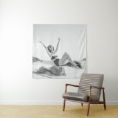 Tenture Jeune femme attirante en bikini sur la plage (En situation)