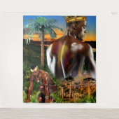 Tenture Jeune roi africain (Devant)