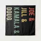 Tenture Joe & Jill & Kamala & Doug I (Devant (Horizontal))