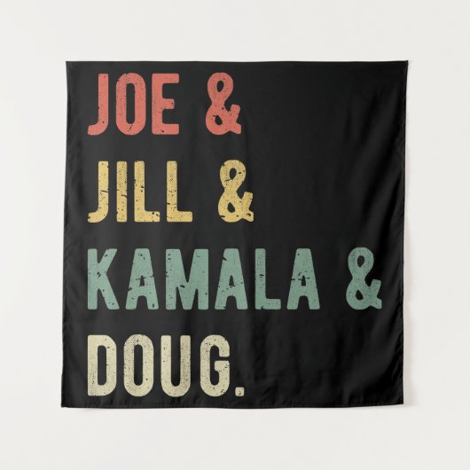 Tenture Joe & Jill & Kamala & Doug I (Devant)