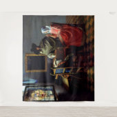 Tenture Johannes Vermeer - Le verre du vin (Devant)