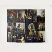 Tenture Johannes Vermeer - Patchwork de chefs-d'oeuvre (Devant (Horizontal))