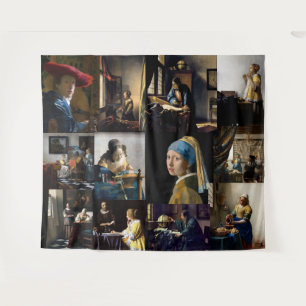 Tenture Johannes Vermeer - Patchwork de chefs-d'oeuvre