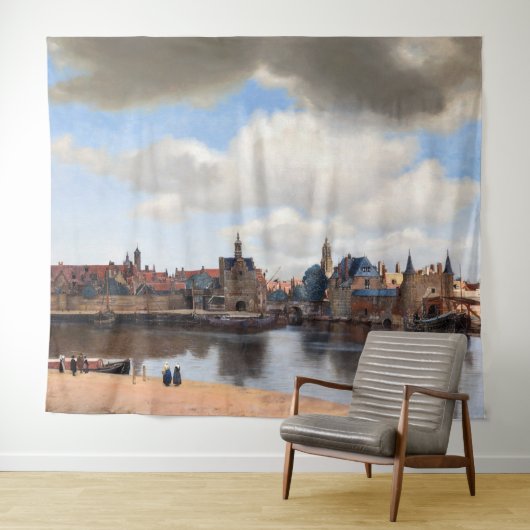 Tenture Johannes Vermeer - Vue de Delft (En situation (horizontale))