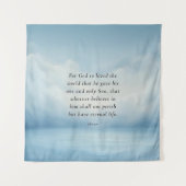 Tenture John 3:16 Image du couplet de la Bible (Devant)