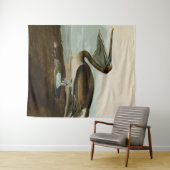 Tenture John James Audubon Peinture Pélicane Brown (En situation (horizontale))