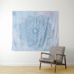 Tenture Joli bleu Sacré Lotus Fleur Fleur de fleurs Mandal