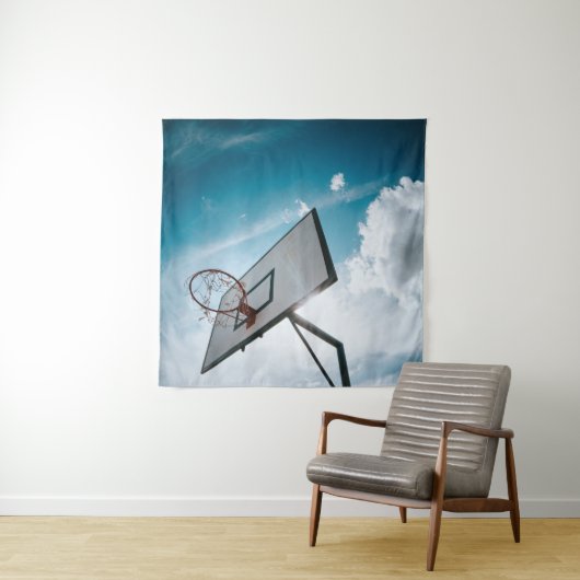 Tenture Joli design de basket-ball (En situation)