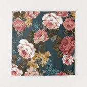 Tenture joli design de fleur illustration textile art, pat (Devant (Horizontal))