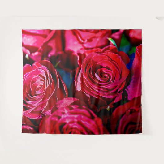 Tenture Joli Ensemble De Roses Rouges (Devant (Horizontal))