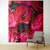 Tenture Joli Ensemble De Roses Rouges (En situation)