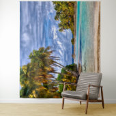 Tenture Joli été Hawaiian Beach Aquarelle (En situation)