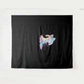 Tenture Joli fantôme Holographique Accrocher Chat Noir Cos (Devant (Horizontal))