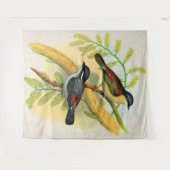 Tenture joli imprimé d'oiseaux (Devant (Horizontal))