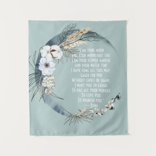 Tenture Joli Je Suis Votre Lune Rumi (Devant)