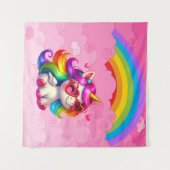 Tenture Joli licorne. (Devant (Horizontal))