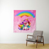 Tenture Joli licorne. (En situation)