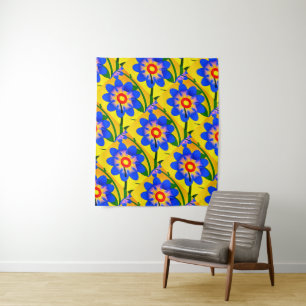 Tenture Joli Motif de fleurs Abstraites