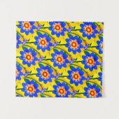 Tenture Joli Motif de fleurs Abstraites (Devant (Horizontal))
