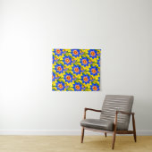 Tenture Joli Motif de fleurs Abstraites (En situation (horizontale))