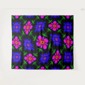 Tenture Joli Motif de fleurs roses (Devant (Horizontal))